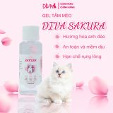  Gel tắm cho mèo DIVA Sakura 55ml 