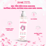  Gel tắm cho mèo Diva Sakura 265ml 