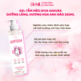 Gel tắm cho mèo Diva Sakura 265ml 