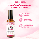 Xịt dưỡng lông thú cưng DIVA Pet Mist 100ml 