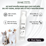  Chai xịt khử mùi Nano Bạc cho thú cưng DIVA Dr. Pet 100ml 
