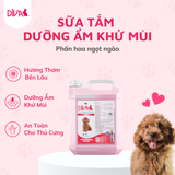  Sữa tắm chó dưỡng ẩm khử mùi DIVA Hồng 2L 