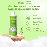  Sữa tắm chó mèo DIVA Xanh lá 400ml 