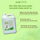  Sữa tắm mèo DIVA Kitten gel giúp da khoẻ, lông mượt 5L 