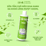  Sữa tắm chó mèo DIVA Xanh lá 400ml 