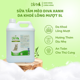  Sữa tắm mèo DIVA Kitten gel giúp da khoẻ, lông mượt 5L 