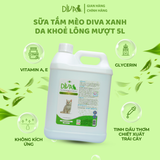  Sữa tắm mèo DIVA Kitten gel giúp da khoẻ, lông mượt 5L 
