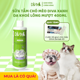  Sữa tắm chó mèo DIVA Xanh lá 400ml 