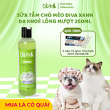  Sữa tắm chó mèo DIVA Xanh lá 260ml 