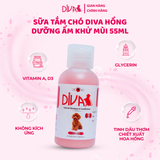  Sữa tắm chó dưỡng ẩm khử mùi DIVA Hồng 55ml 