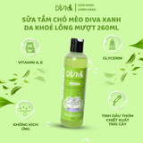  Sữa tắm chó mèo DIVA Xanh lá 260ml 