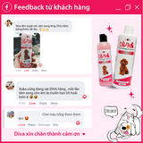  Sữa tắm chó dưỡng ẩm khử mùi DIVA Hồng 400ml 