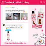  Sữa tắm chó dưỡng ẩm khử mùi DIVA Hồng 2L 