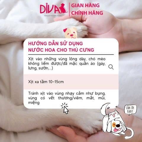  Nước hoa cao cấp dành cho thú cưng DIVA Blooming Peony - Hương hoa dịu ngọt 30ml 