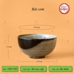 Bộ Bát Đĩa Bát Tràng Men Hỏa Biến Ba Màu