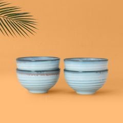 Bát Cơm Men Biển Xanh Kim Sa