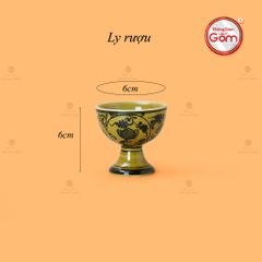 Bộ Bình Rượu Vẽ Tay Hoa Sen Dây