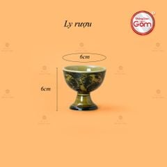 Bộ Bình Rượu Vẽ Tay Hoa Phù Dung Cổ