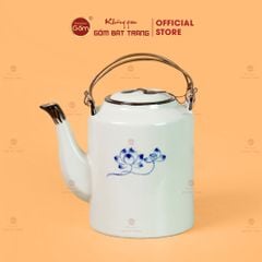 Ấm Tích Bát Tràng Vẽ Hoa Sen