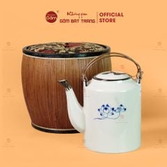 Ấm Tích Bát Tràng Vẽ Hoa Sen