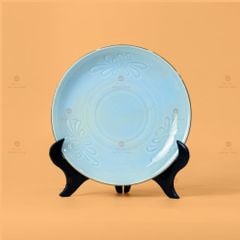 Bộ Bàn Ăn 6 Người (11 Món) Men Ngọc Vân Hoa Cúc Kẻ Vàng