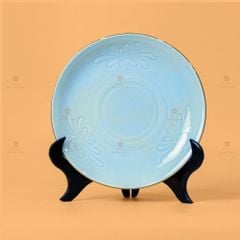 Bộ Bàn Ăn 4 Người (9 Món) Men Ngọc Vân Hoa Cúc Kẻ Vàng