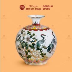 Quả Hút Lộc Thuận Buồm Xuôi Gió Tam Hạc Diên Niên Huỳnh Bảo Vẽ Vàng