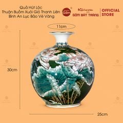 Quả Hút Lộc Thuận Buồm Xuôi Gió Thanh Liên Bình An Lục Bảo Vẽ Vàng