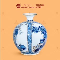 Quả Hút Lộc Tứ Quý Cổ Đồ Bạch Bảo Vẽ Vàng