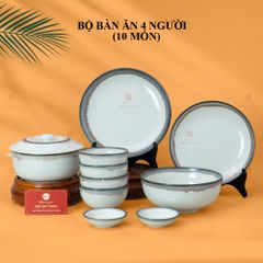 Bộ Bàn Ăn 4 Người (10 món) Men Ngọc Trai