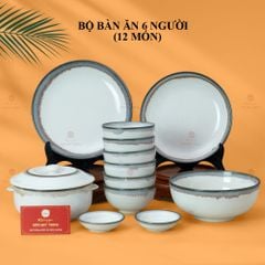 Bộ Bàn Ăn 6 Người (12 món) Men Ngọc Trai