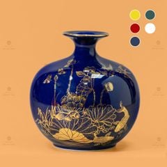 Quả Hút Lộc Men Màu Bảo Liên Bình An Vẽ Vàng