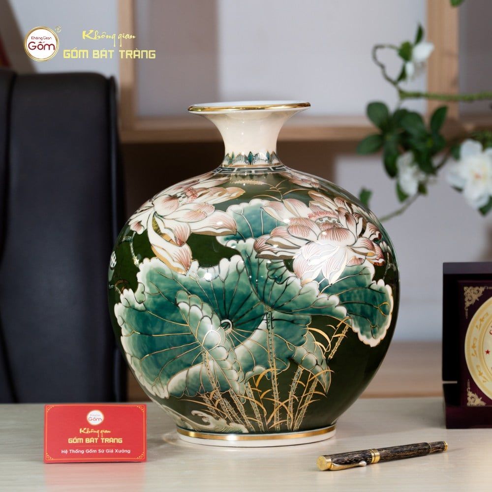 Quả Hút Lộc Thuận Buồm Xuôi Gió Thanh Liên Bình An Lục Bảo Vẽ Vàng
