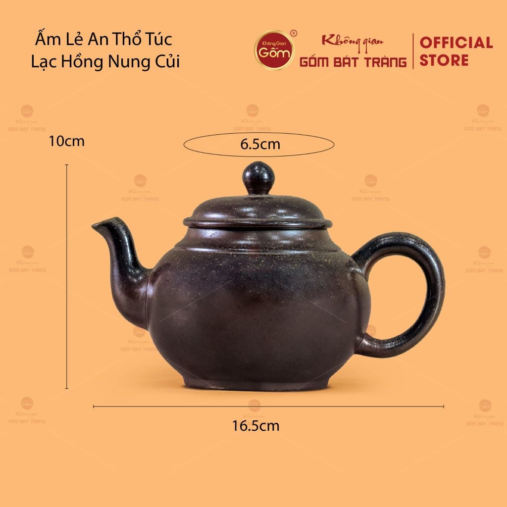 Ấm Lẻ An Thổ Túc Lạc Hồng Nung Củi