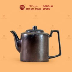 Ấm Lẻ An Thổ Túc Quai Vuông Nung Củi