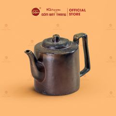 Ấm Lẻ An Thổ Túc Quai Vuông Nung Củi