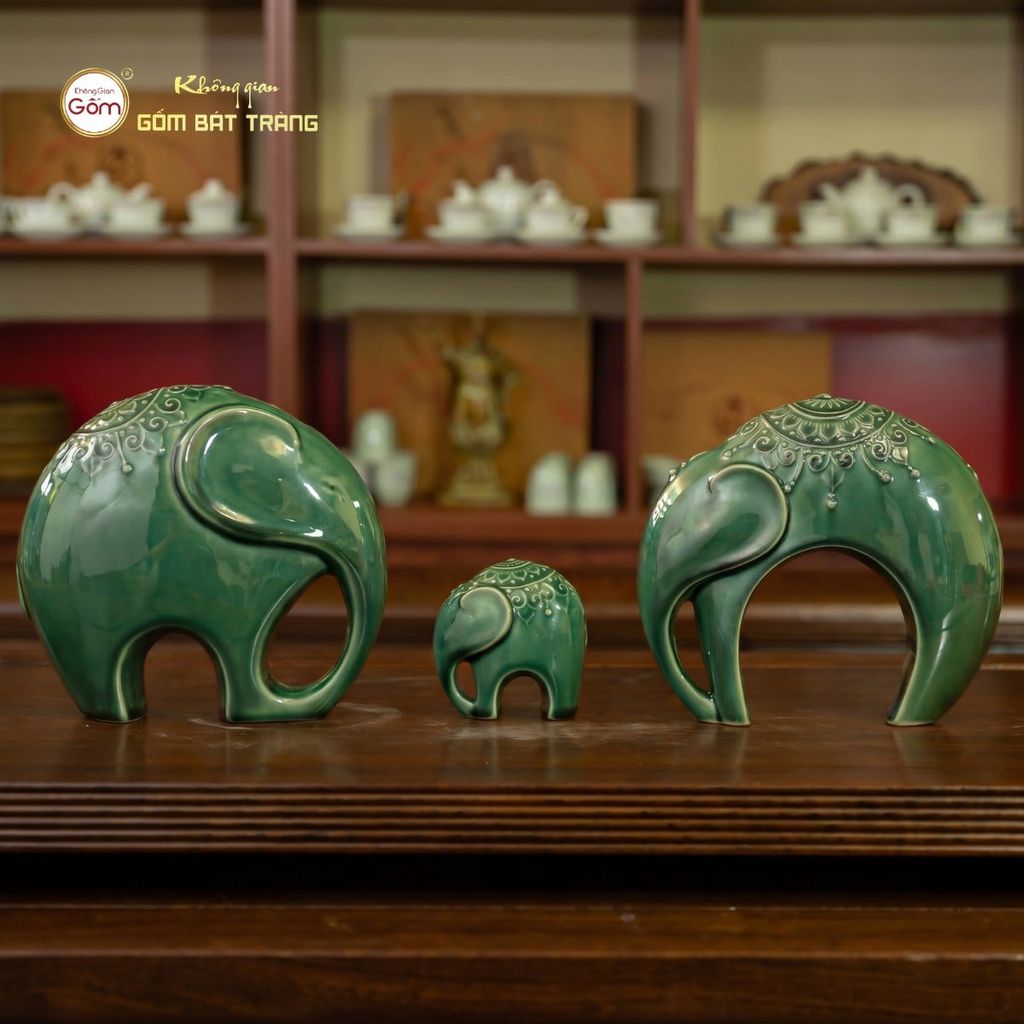 Bộ Tượng Gia Đình Voi