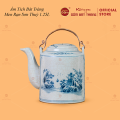 Bộ Ấm Tích Men Rạn Sơn Thuỷ