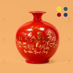 Quả Hút Lộc Men Màu Mã Đáo Thành Công Vẽ Vàng