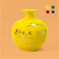 Quả Hút Lộc Men Màu Mã Đáo Thành Công Vẽ Vàng
