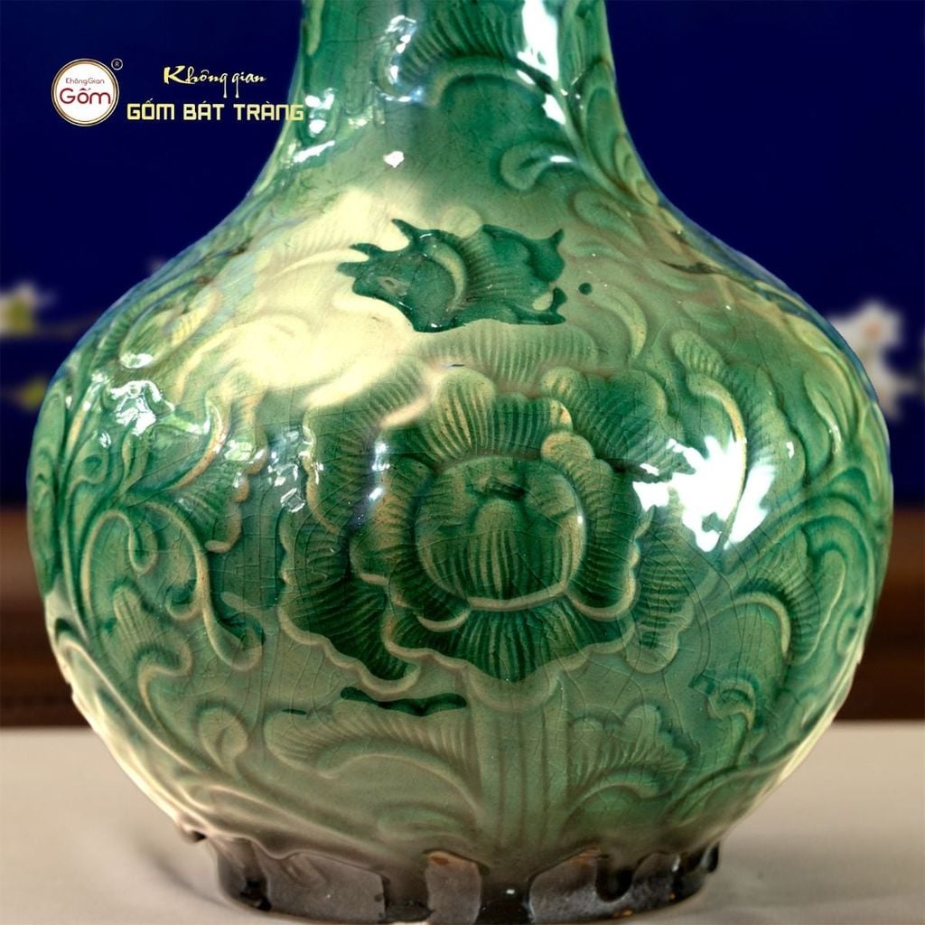 Lọ Củ Tỏi Hoa Sen, Hoa Phù Dung