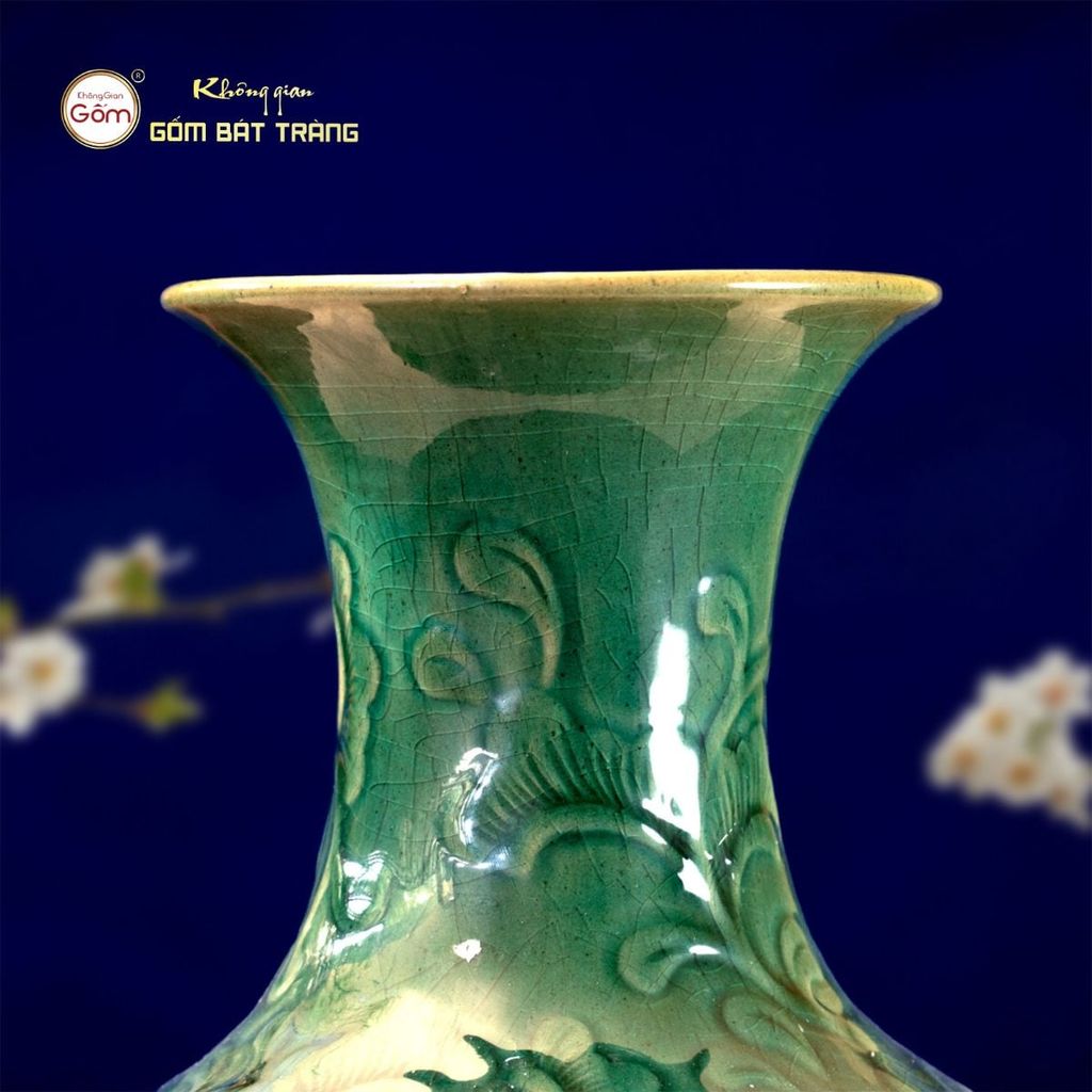 Lọ Củ Tỏi Hoa Sen, Hoa Phù Dung