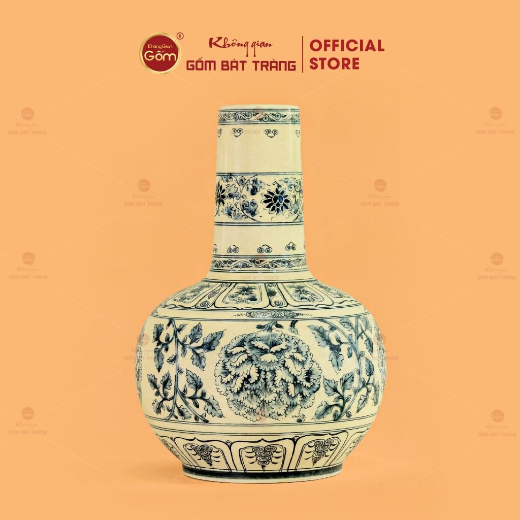 Bình Hoa Lam Âm Dương Cha