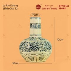 Bình Hoa Lam Âm Dương Cha