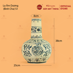 Bình Hoa Lam Âm Dương Cha