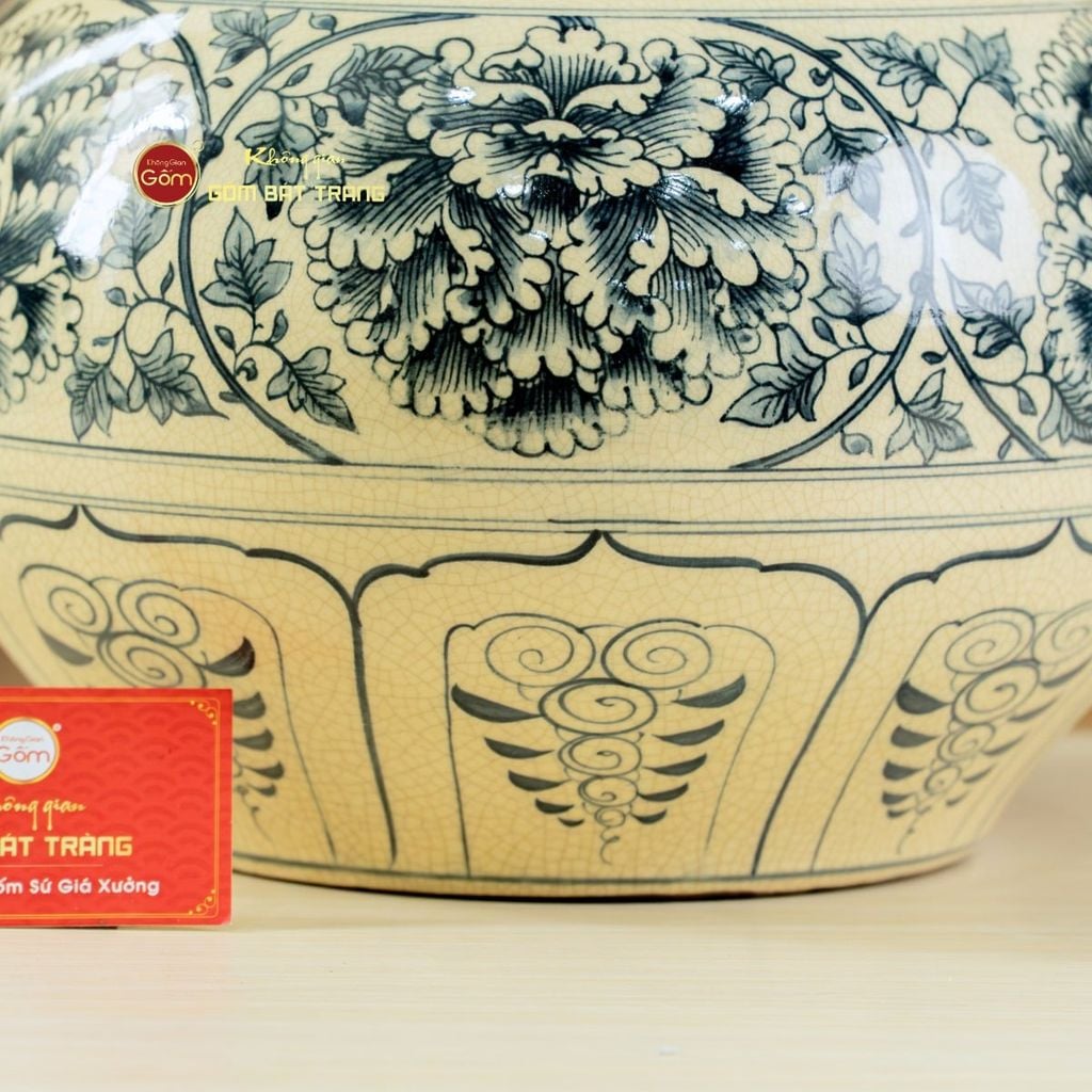 Bình Hoa Lam Âm Dương Cha