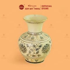 Bình Trường Phúc Hoa Phù Dung Vẽ Vàng