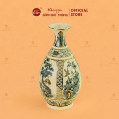 Bình Tứ Cảnh Âm Dương Mẹ Vẽ Vàng