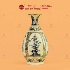 Bình Tứ Cảnh Âm Dương Mẹ Vẽ Vàng