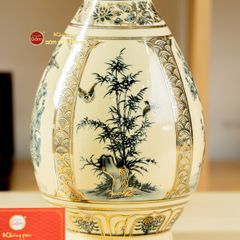 Bình Tứ Cảnh Âm Dương Mẹ Vẽ Vàng